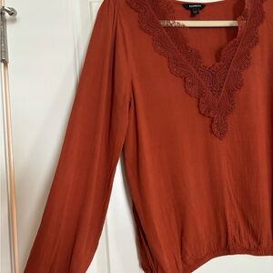 Size S Express Orange Blouse
